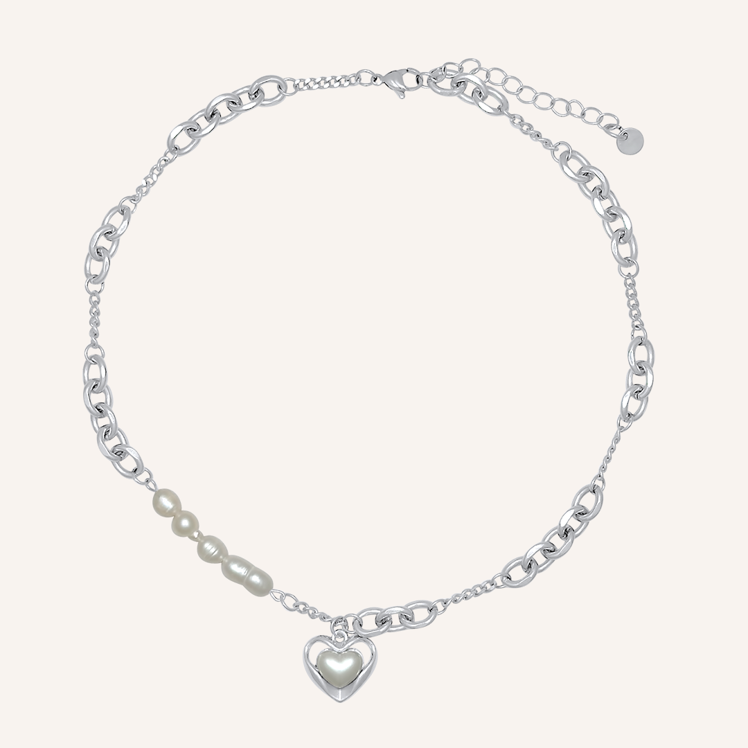 Albie Love Pearl Hybrid Chain Necklace