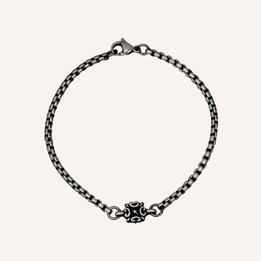 Allister Chrome Bead Barista Chain Bracelet