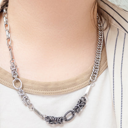 Brighton Hybrid Chain Link Necklace - Smoke