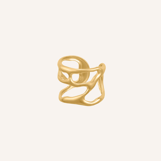 Colby Lava Open Wide Ring - Gold