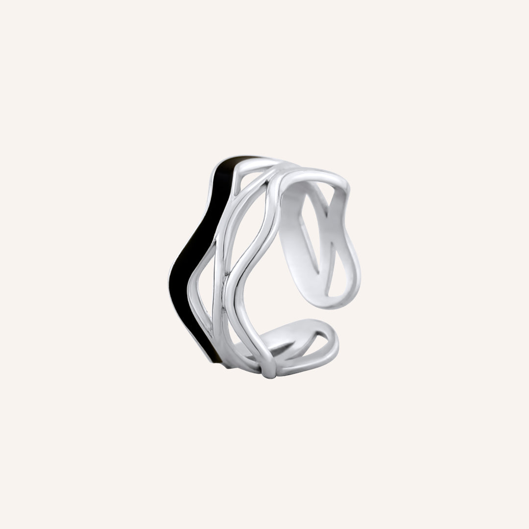 Evra Col Wave Ring - Silver