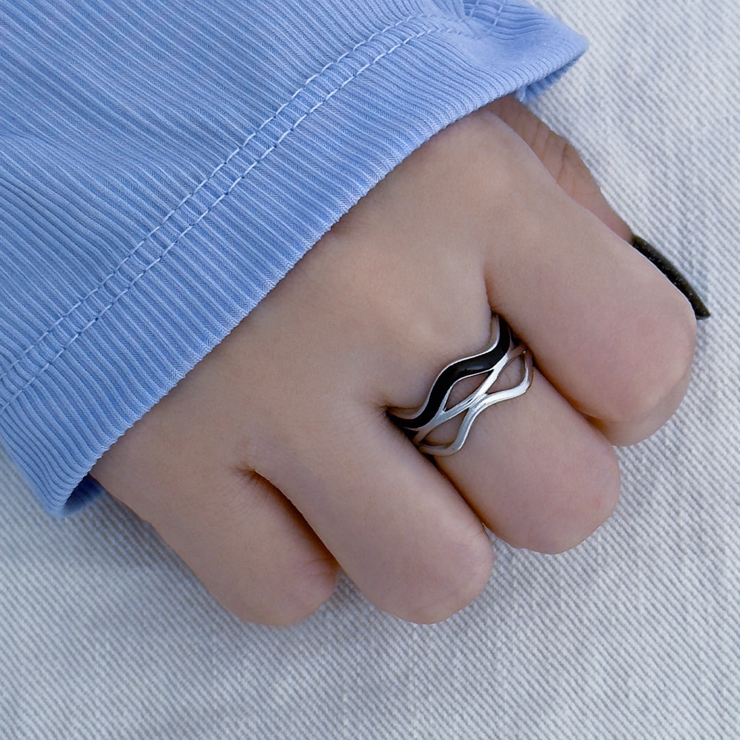 Evra Col Wave Ring - Silver