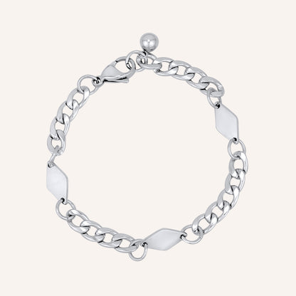 Faye Trio Diamond Charm Hybrid  Bracelet