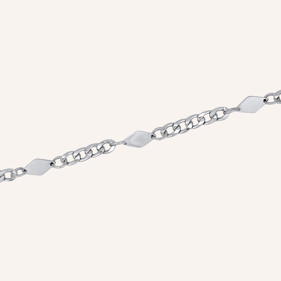 Faye Trio Diamond Charm Hybrid  Bracelet