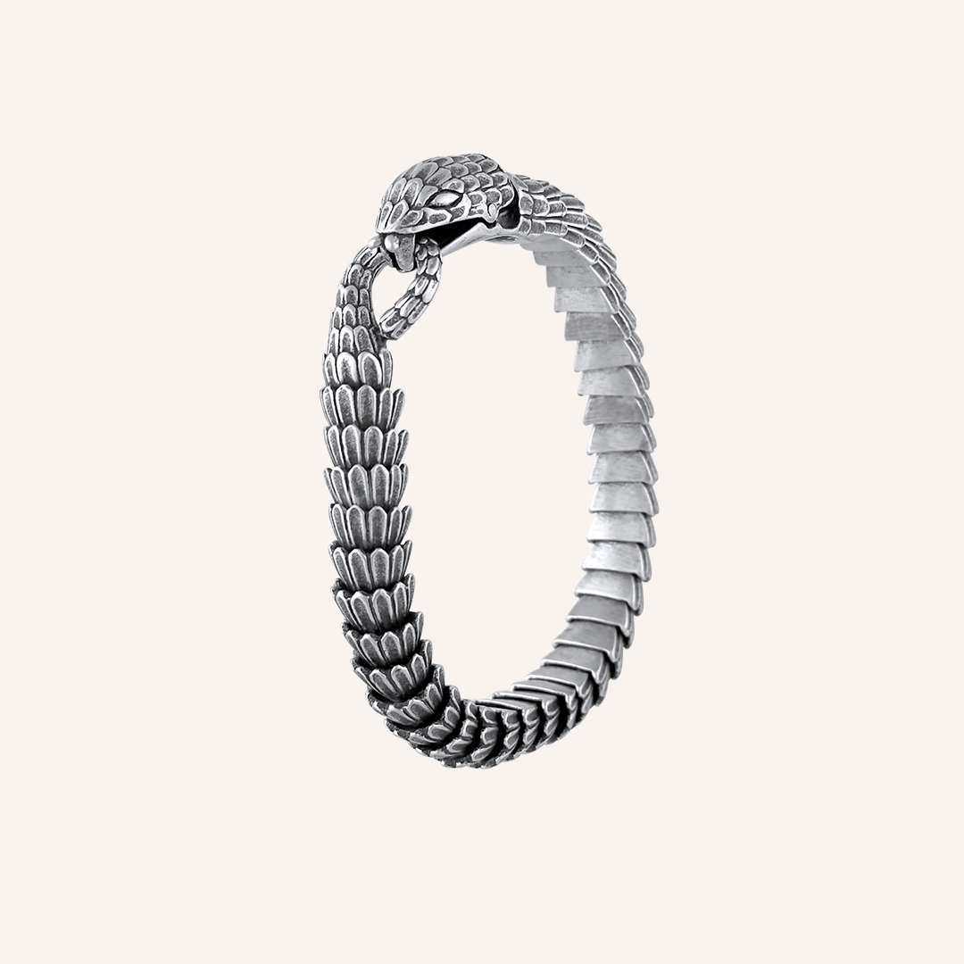 Franco Snake Bracelet - Silver