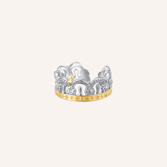 Hartley Crown Ring - Silver Gold
