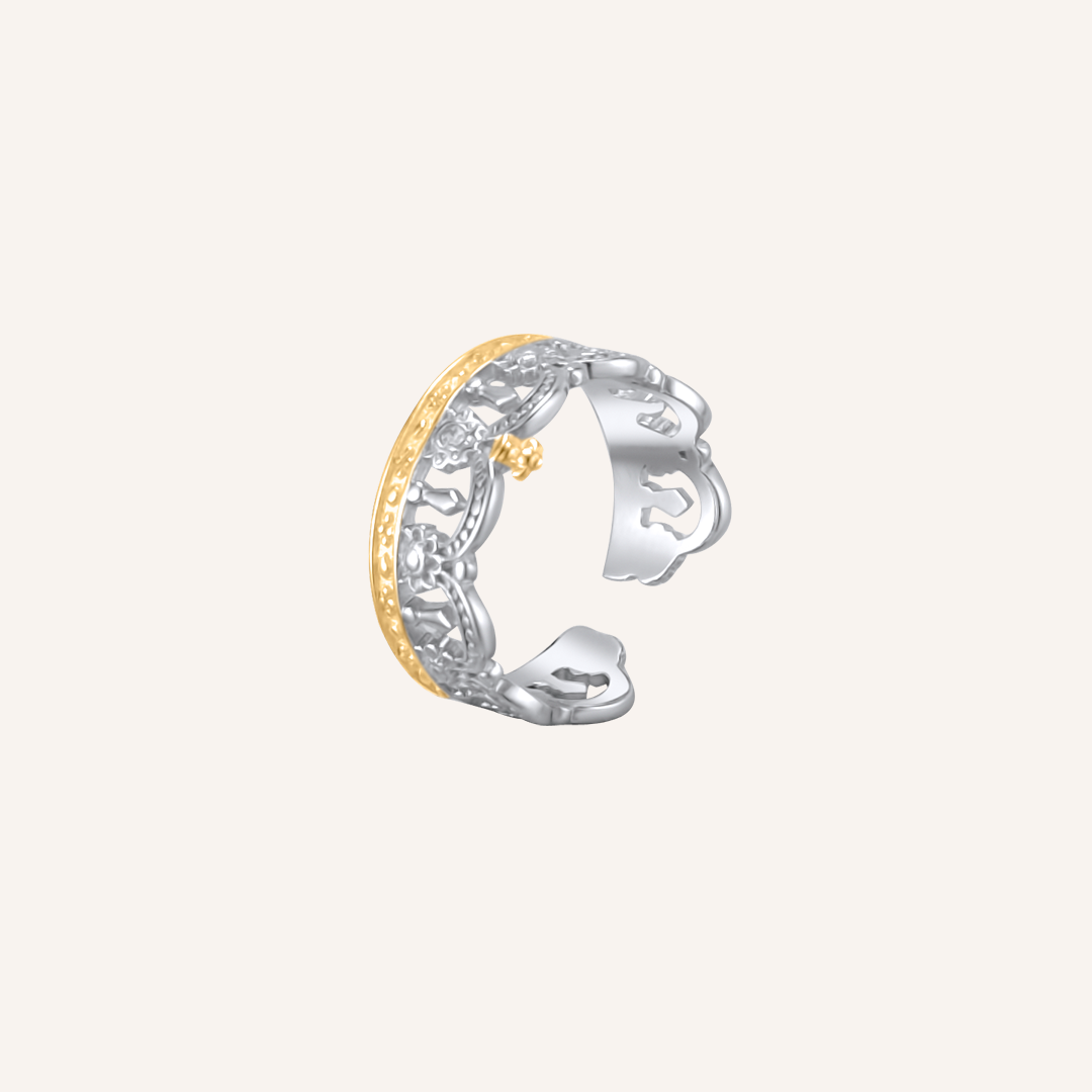 Hartley Crown Ring - Silver Gold