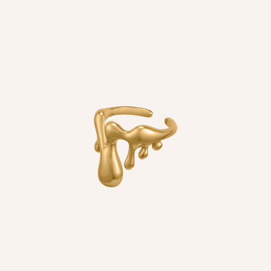 Ilyssa Lava Drip Ring - Gold