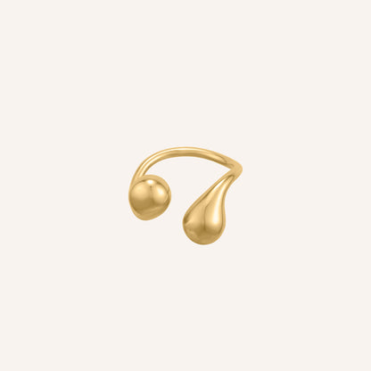 Izumi Drip Lava Ring - Gold