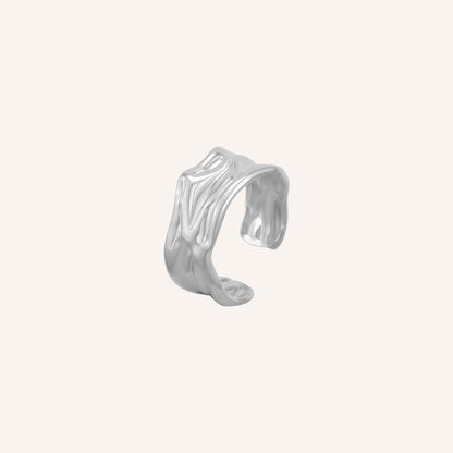 Jagger Lava Band Ring - Silver