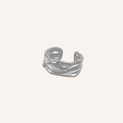 Jagger Lava Band Ring - Silver