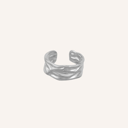 Jagger Lava Band Ring - Silver