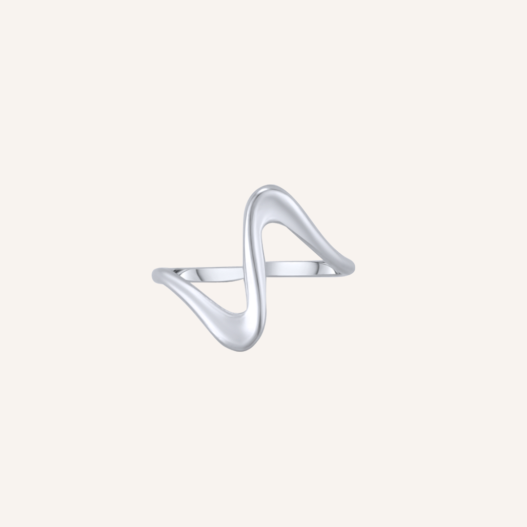 Jemma Wave Ring - Silver