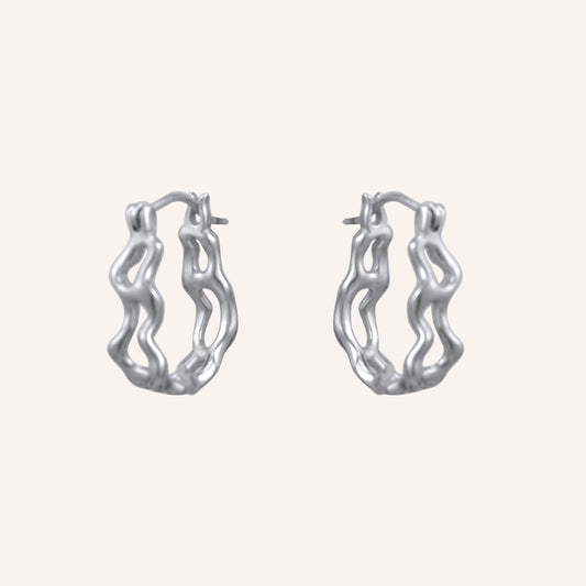 Kendall Lava Drip Hoop Earrings
