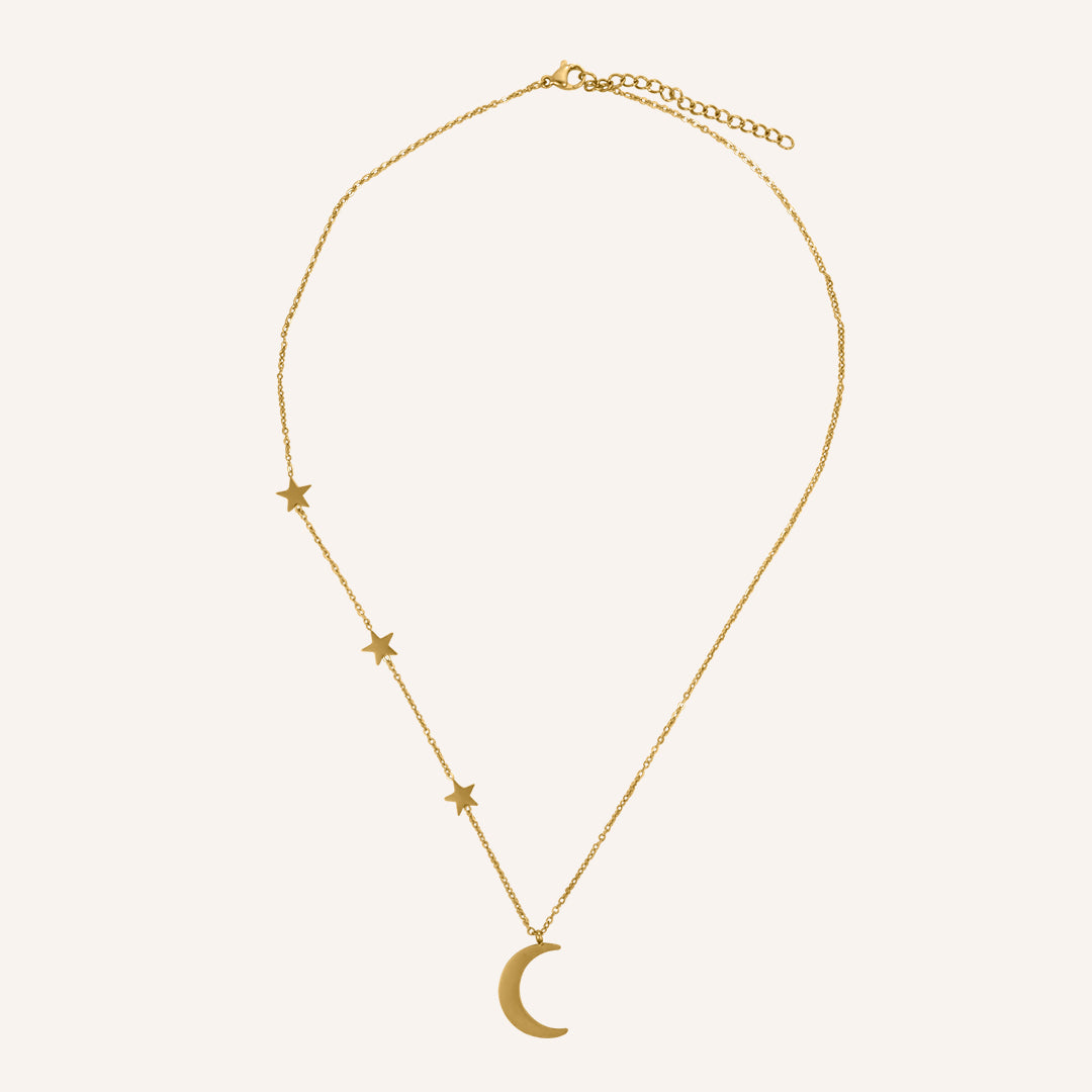 Lara Moon and Star Necklace