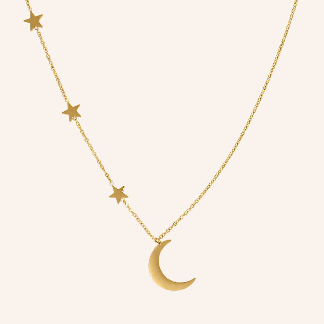 Lara Moon and Star Necklace