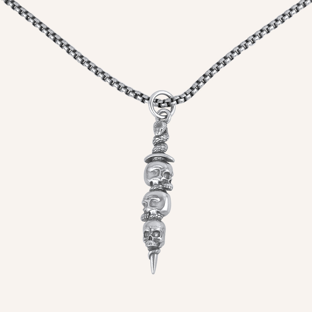 Letitia Sword on Skull Long Necklace