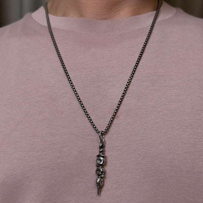 Letitia Sword on Skull Long Necklace