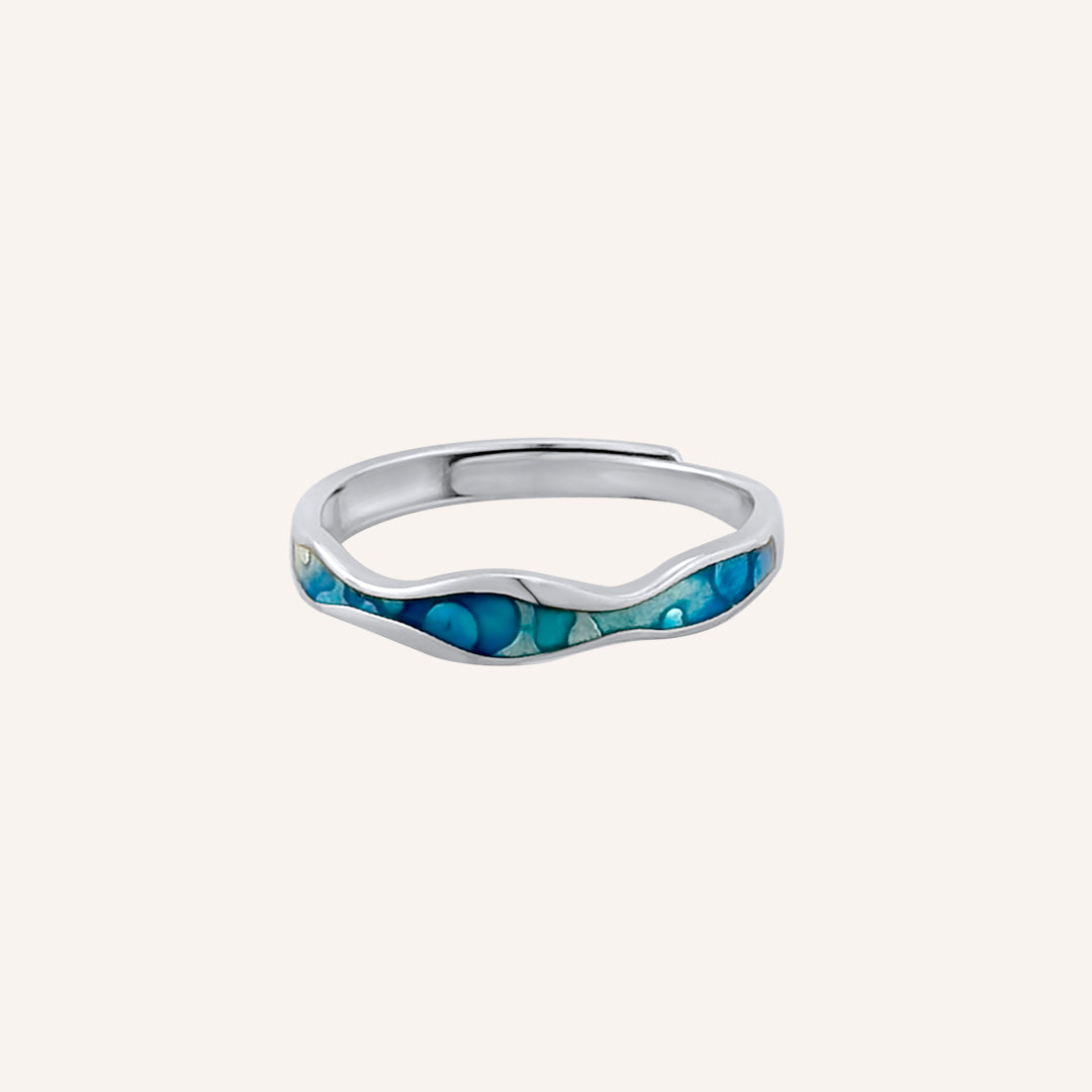 Lois Ocean Wave Ring