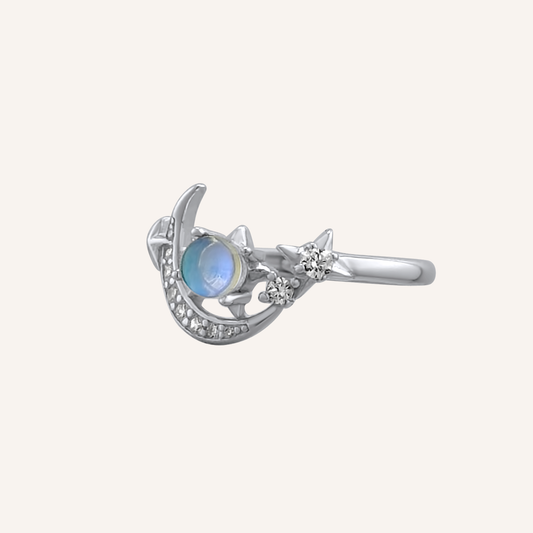 Mariel Crescent Moon Stone Ring