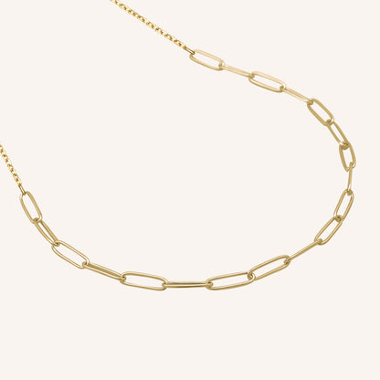 Mea Chain Link Choker Necklace - Gold