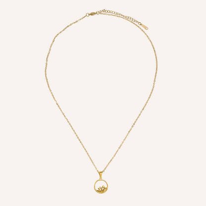 Mervin Ocean Wave Necklace - Gold