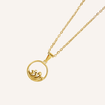 Mervin Ocean Wave Necklace - Gold