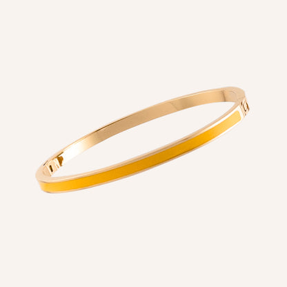 Mika Paint Bangle - Yellow 4mm