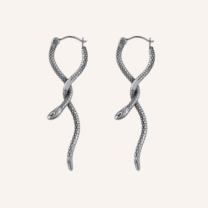 Montague Snake Hoop Earrings