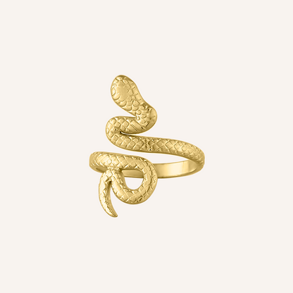 Natanya Snake Open Ring - Gold