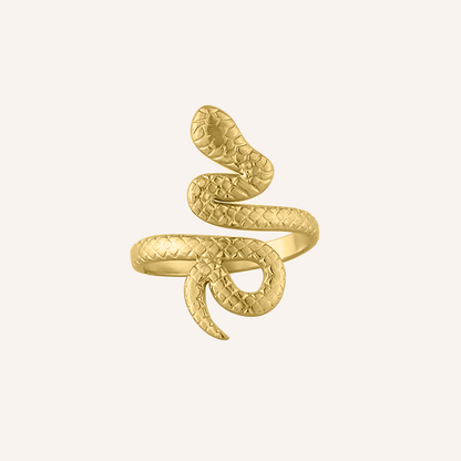 Natanya Snake Open Ring - Gold