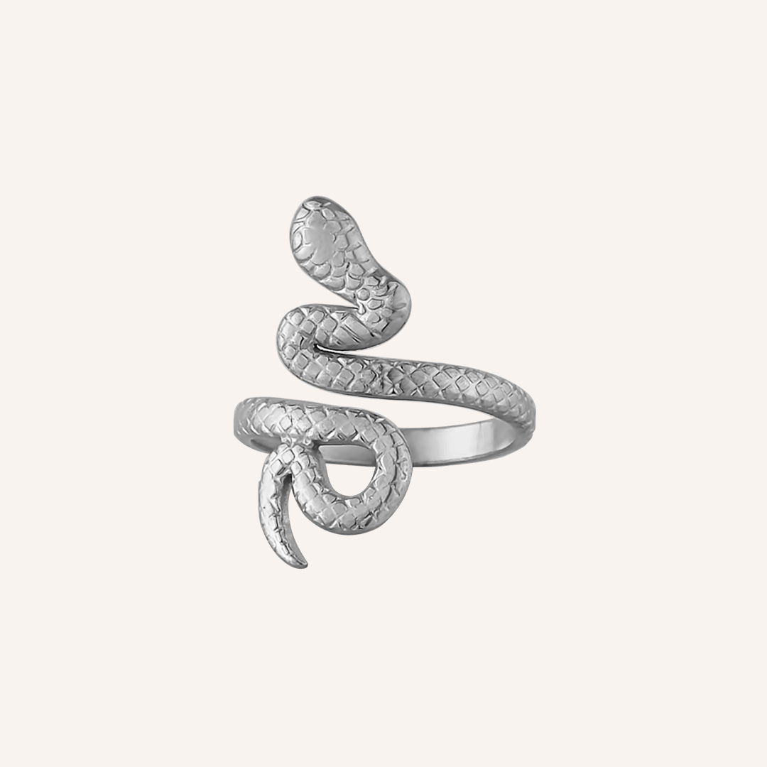 Natanya Snake Open Ring - Silver