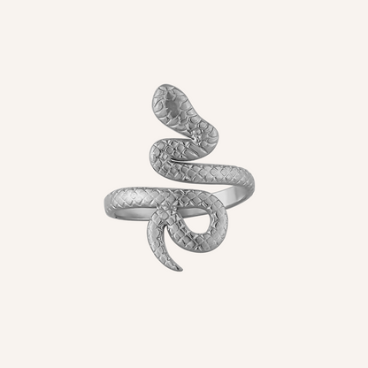 Natanya Snake Open Ring - Silver