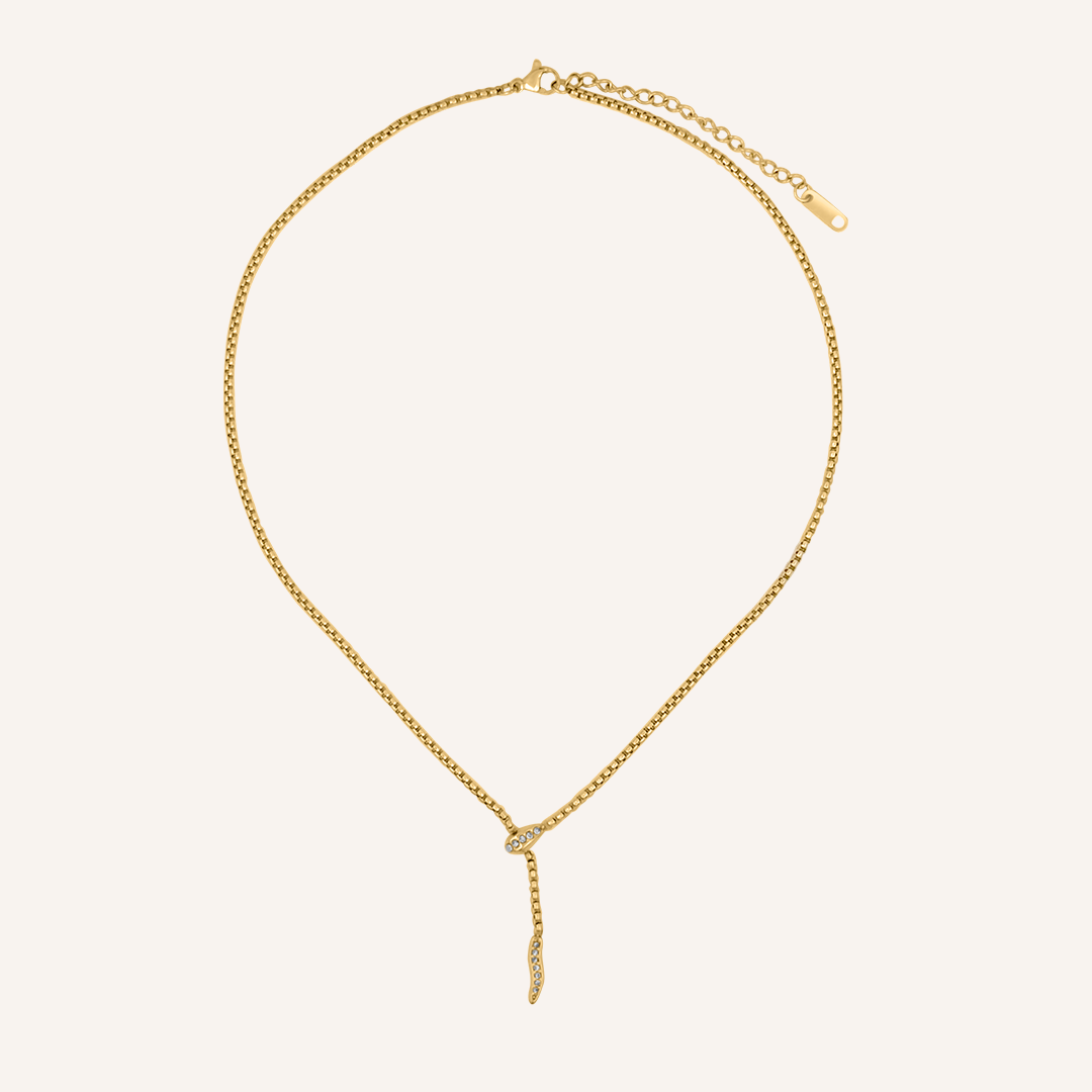 Noira Snake Necklace - Gold