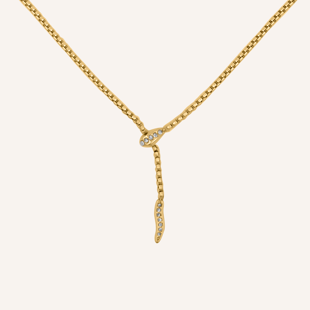 Noira Snake Necklace - Gold