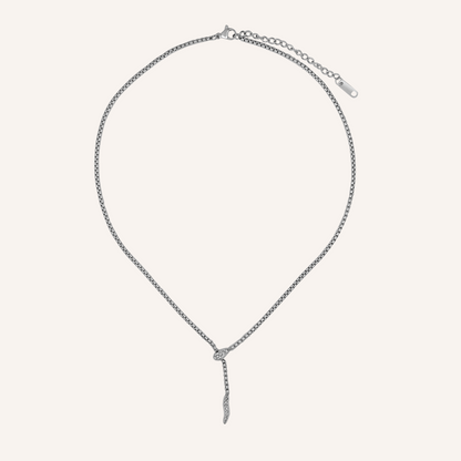 Noira Snake Necklace - Silver