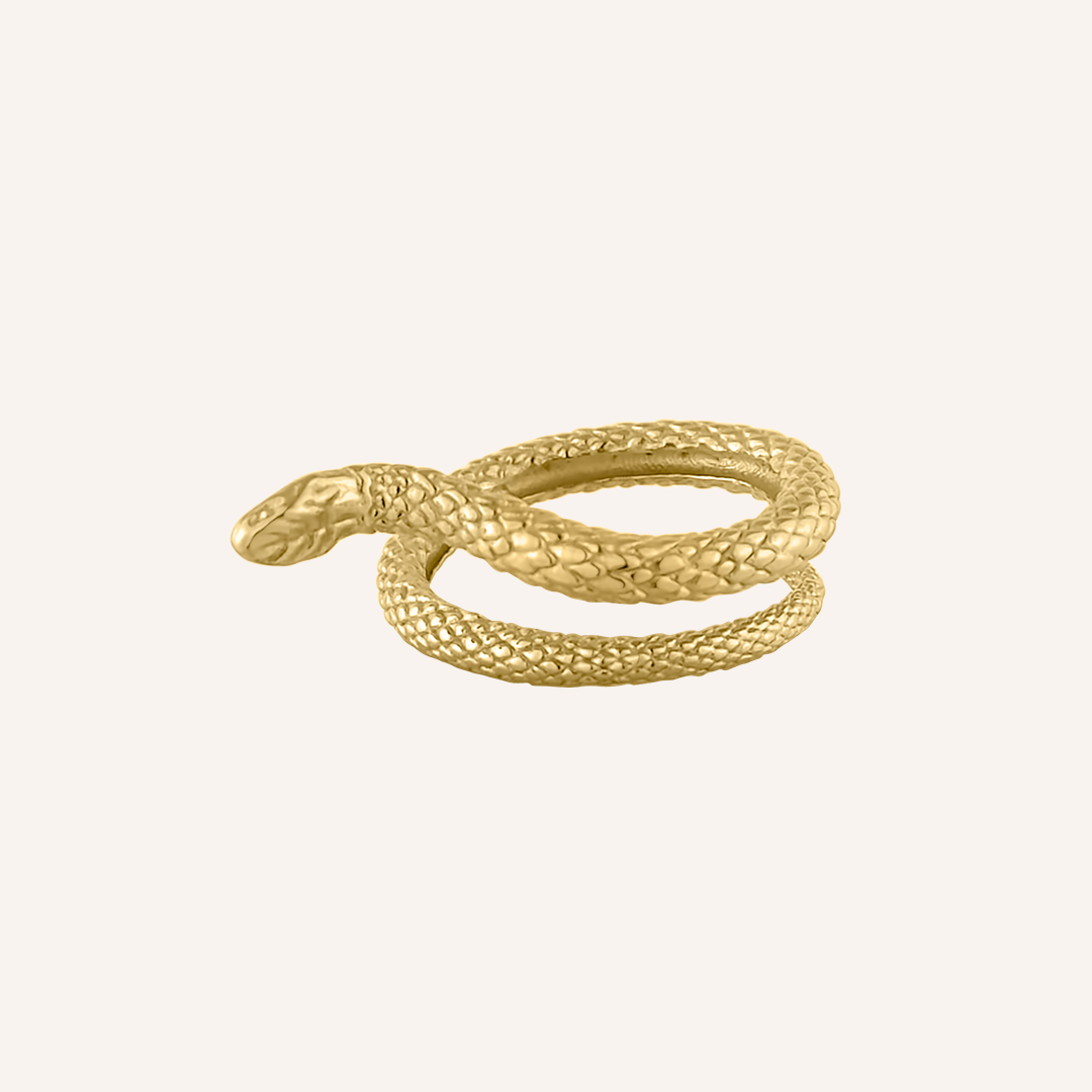 Nylah Snake Ring - Gold