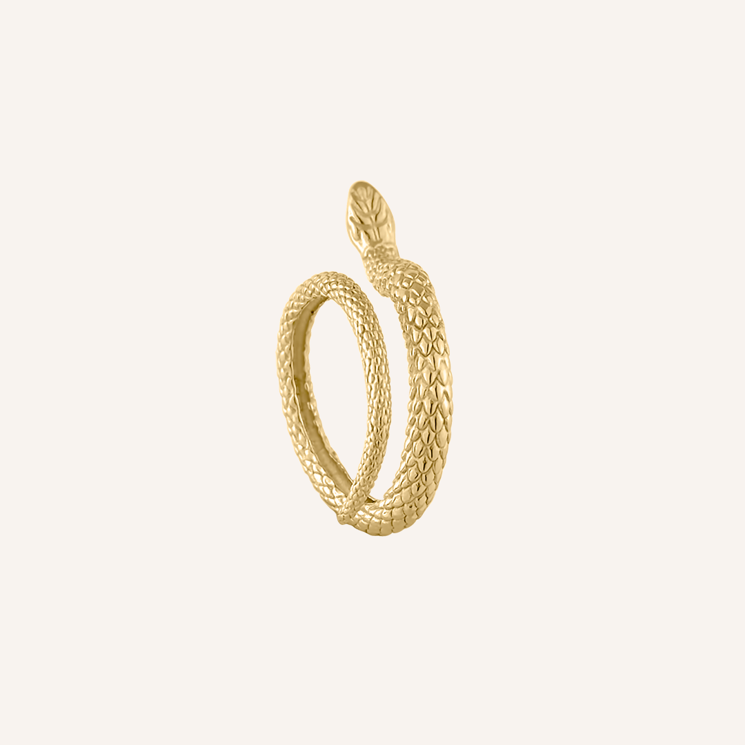 Nylah Snake Ring - Gold