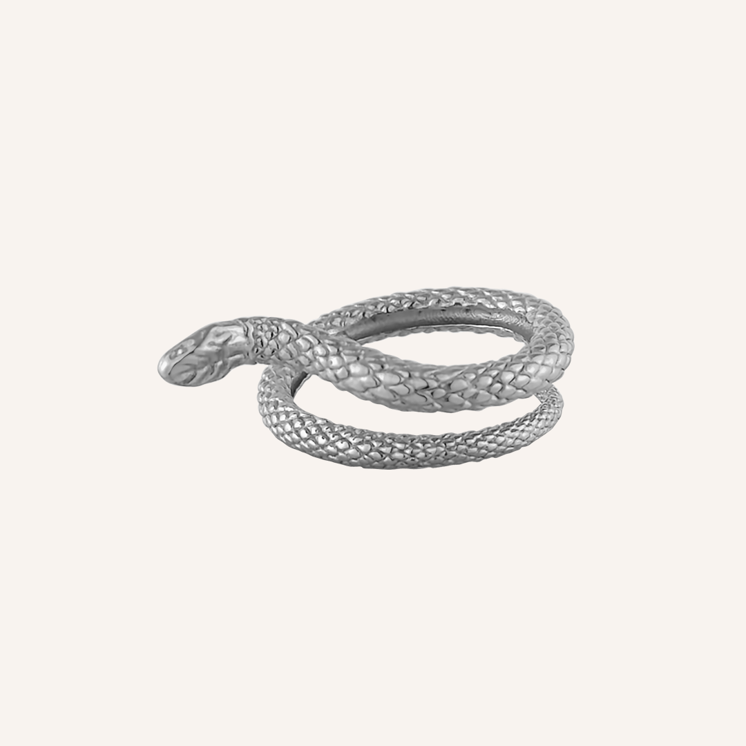 Nylah Snake Ring - Silver