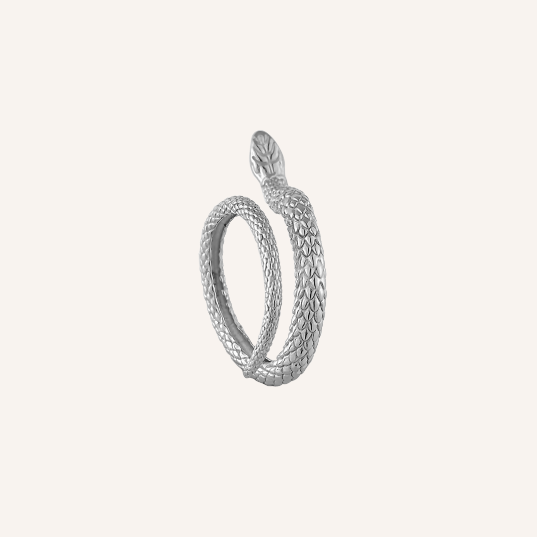 Nylah Snake Ring - Silver